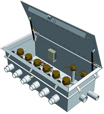 „Fernfüllschacht 2000“ tiefe Bauart befahrbar / begehbar