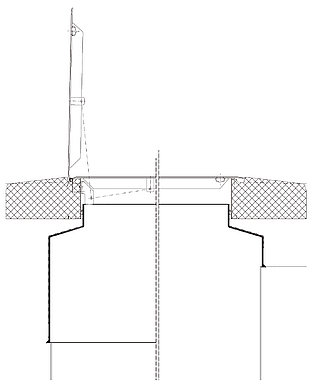 Stahl-Domschachtkragen